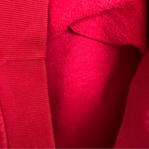 Vintage Gucci Red Crewneck Sweatshirt with Navy Embroidered GG Logo-Medium - Picture 6 of 8